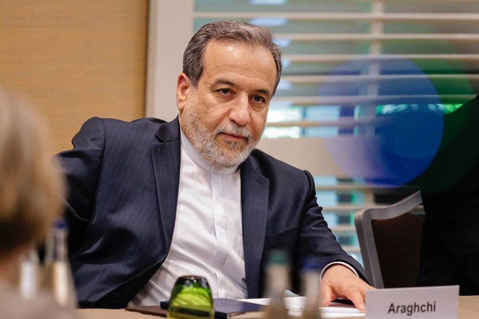 Archivo - El ministro de Exteriores de Irán, Abbas Araqchi, en una cumbre en la ciudad suiza de Ginebra (archivo)