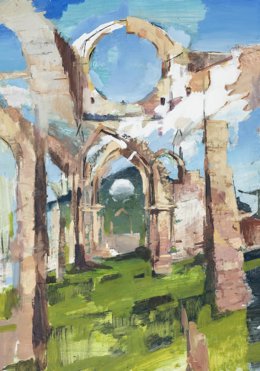 La obra 'Císter', premiada con la Medalla de Oro, del alumno Manuel Gómez López.