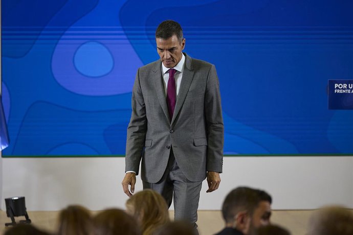 El presidente del Gobierno, Pedro Sánchez,
