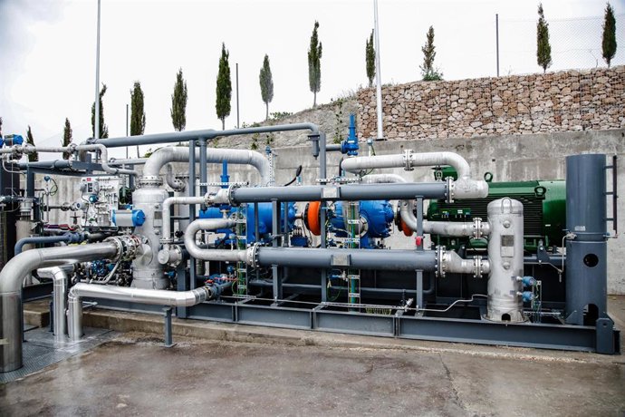 Archivo - Imagen de archivo de una planta de biogás.