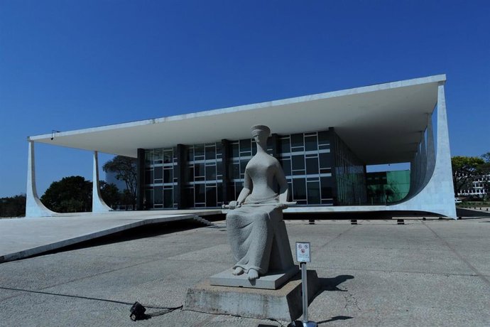 Archivo - Fachada de la sede del Tribunal Supremo de Brasil, en Brasilia