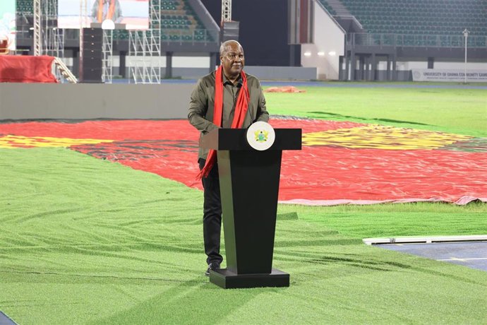 Archivo - Imagen de archivo del presidente de Ghana, John Mahama