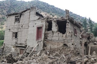 KUNAR, Sept. 1, 2025  -- This photo taken on Sept. 1, 2025 shows a view of the earthquake-hit area in Nurgal district of Kunar province, Afghanistan. At least 812 people have been confirmed dead and 2,817 others injured in a 6.0-magnitude earthquake that 