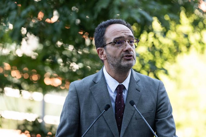 Archivo - El Secretario de Estado de Telecomunicaciones e Infraestructuras Digitales de España, Antonio Hernando, en el Ministerio para la Transformación Digital y de la Función Pública, en la sede del Ministerio, a 27 de septiembre de 2024, en Madrid (Es