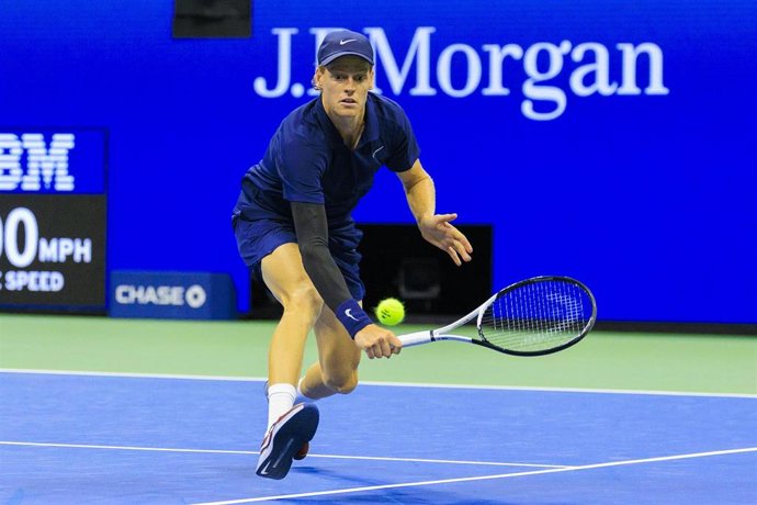 El tenista italiano Jannik Sinner en los octavos de final del US Open.