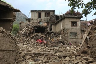 KUNAR, Sept. 2, 2025  -- This photo taken on Sept. 1, 2025 shows a view of the earthquake-hit area in Nurgal district of Kunar province, Afghanistan. The death toll from the powerful earthquake that struck eastern Afghanistan has climbed to 1,124, with 3,
