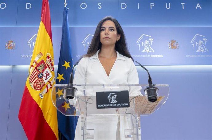 La portavoz de VOX en el Congreso, Pepa Millán, 