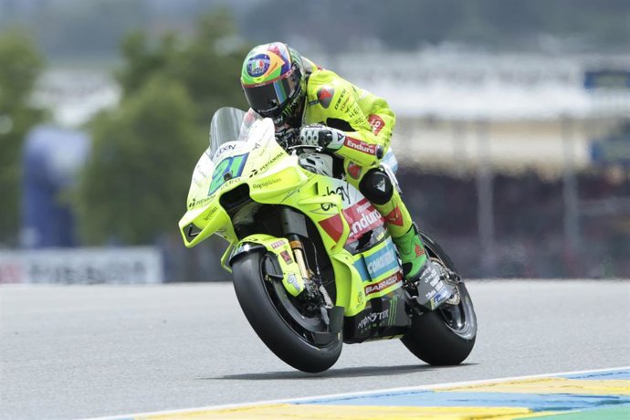 Archivo - El piloto Franco Morbidelli durante el Gran Premio de Francia.