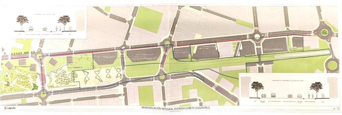 Logroño prevé 900 viviendas, una nueva rotonda y 1.100 metros de carril ciclable en la reforma integral de Lobete