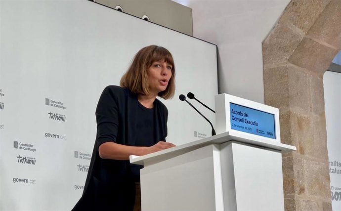 La directora artística de la Diada, Marta Bayarri, en rueda de prensa este martes