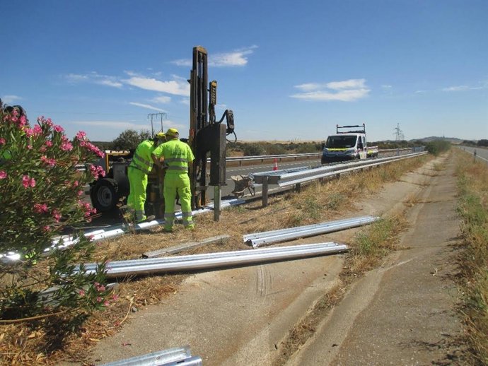 Conservación de carreteras en el sector nº4 en la provincia de Cáceres