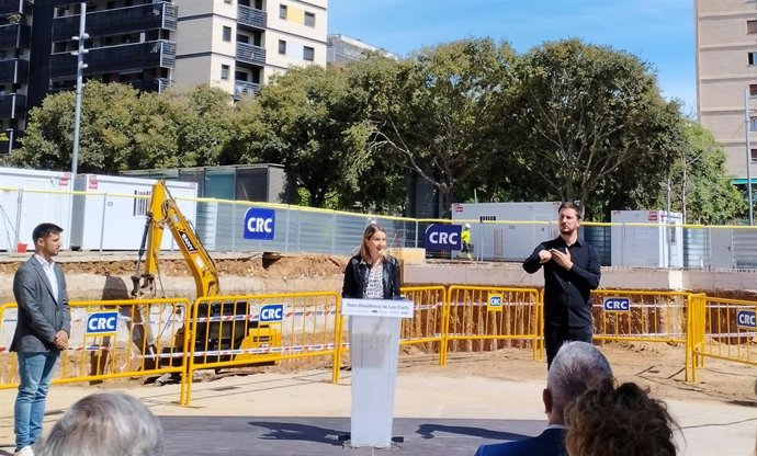 La consellera de Drets Socials de la Generalitat, Mónica Martínez Bravo, en roda de premsa aquest dimarts.