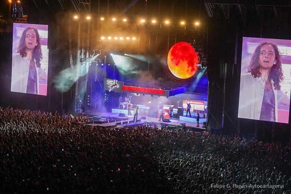Archivo - Arde Bogotá durante uno de sus conciertos en Cartagena