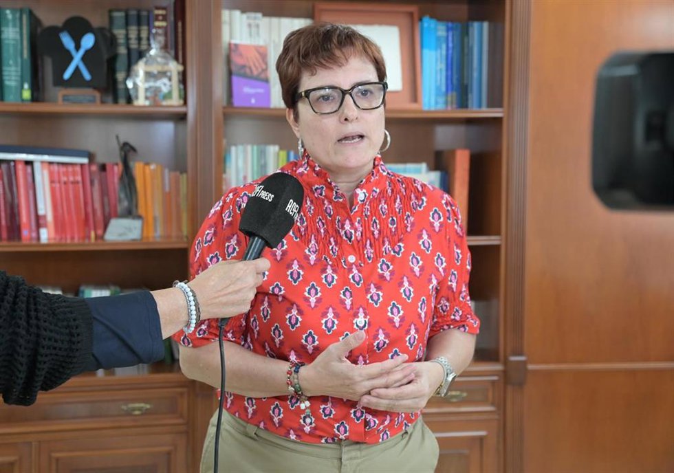 La consejera de Bienestar Social, Igualdad, Juventud, Infancia y Familias, Candelaria Delgado