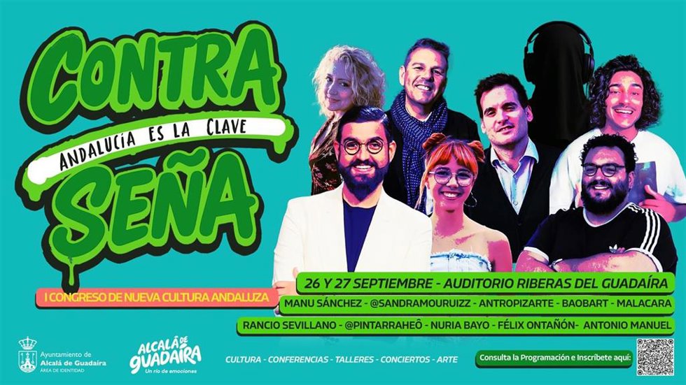 Cartel del I Congreso de Nueva Cultura Andaluza 'ContraSeña'.