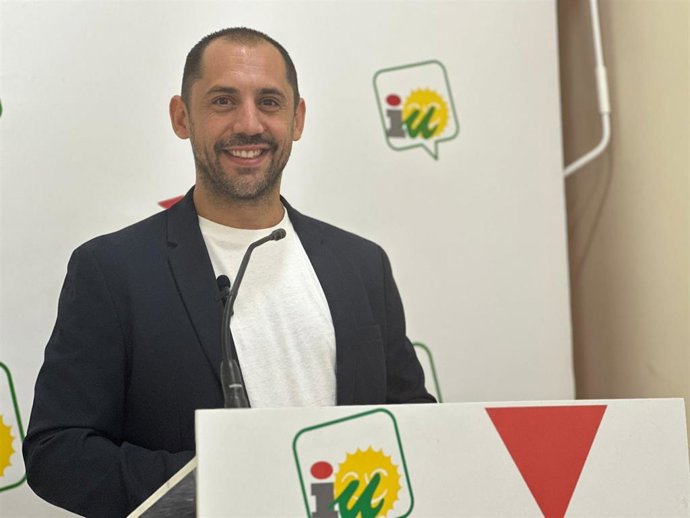 El coordinador provincial de IU Córdoba, Sebastián Pérez.
