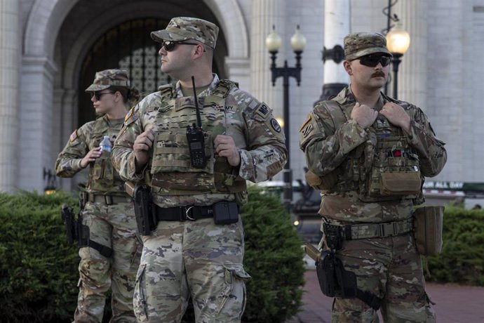 Efectivos de la Guardia Nacional estadounidense
