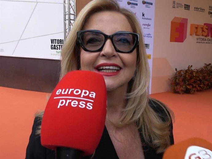 Inmaculada Casal, en la presentación de 'Bailando con las estrellas' en el FestVal de Vitoria