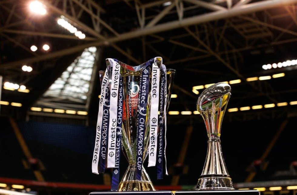 Copas de la Challenge Cup y la Investec Champions Cup de Rugby