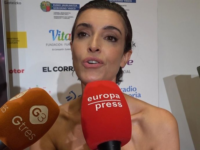 Blanca Romero en la presentación de 'Bailando con las estrellas' en el FestVal de Vitoria