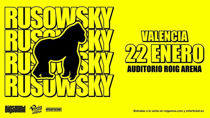 Cartel de la actuación de Rusowsky