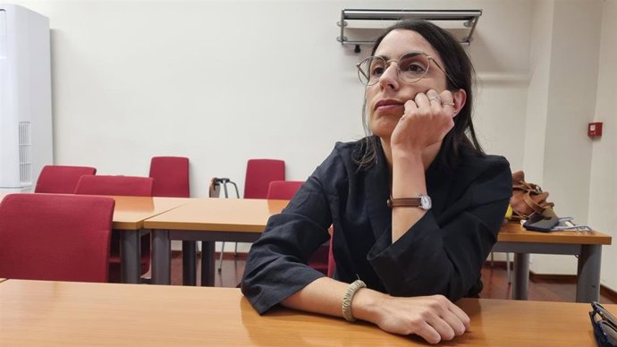 La directora de cine Celia Rico en la Sede Antonio Machado de la UNIA.