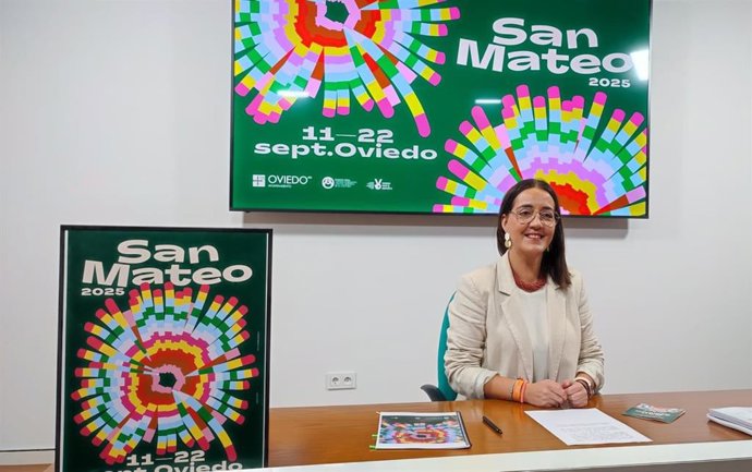 La concejala de Festejos, Covadonga Díaz, presenta San Mateo 2025.