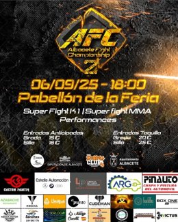 Cartel del II 'Albacete Fight Championship'.