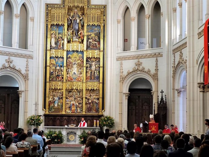 Misa de apertura del curso académico en la Universidad Pontificia de Comillas, en Madrid.