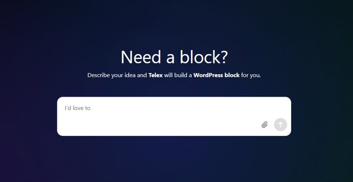 Ferramenta Telex para criar blocos de conteúdo