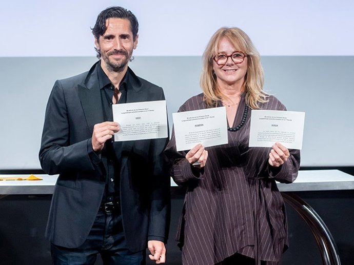 Juan Diego Botto y Emma Suárez han sido los encargados de anunciar las tres películas seleccionadas para representar a España en los Oscar