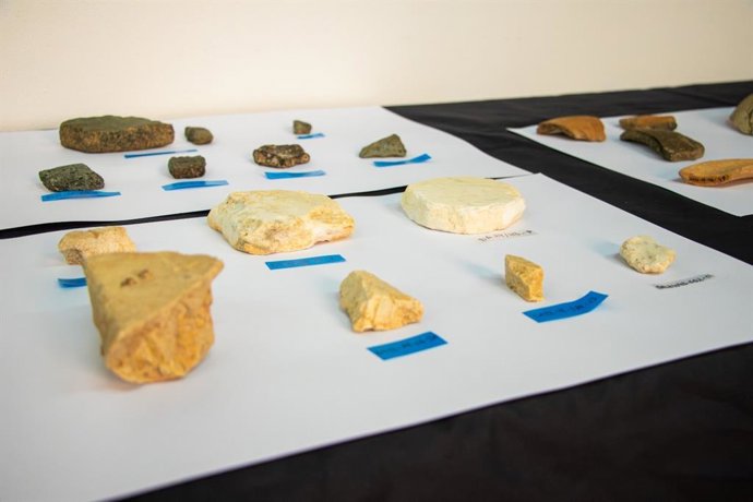 Restos localizados durante las campañas arqueológicas.