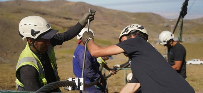 Tareas de sustitución en los cables tractores de telesillas