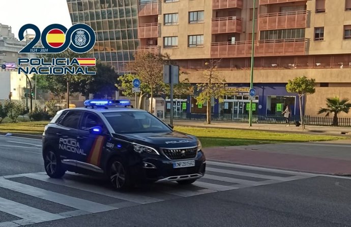 Coche de la Policía Nacional de Málaga.