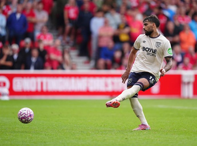 Imagen de Lucas Paquetá en el tercer partido de esta temporada en la Premier League.