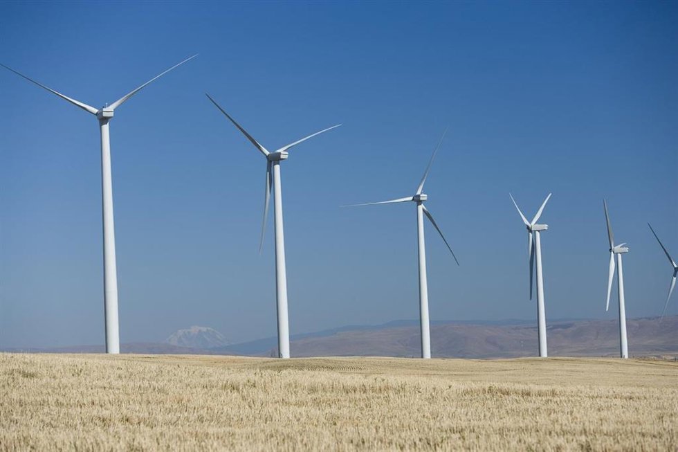 Archivo - Aerogeneradores de Iberdrola.