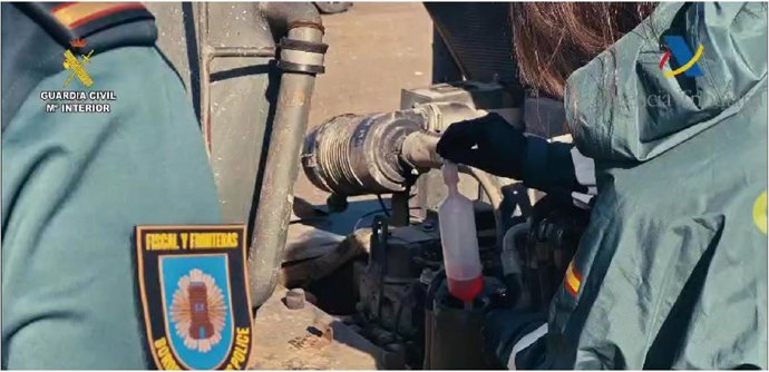 Gasóelo incautado en el Puerto Exterior de A Coruña