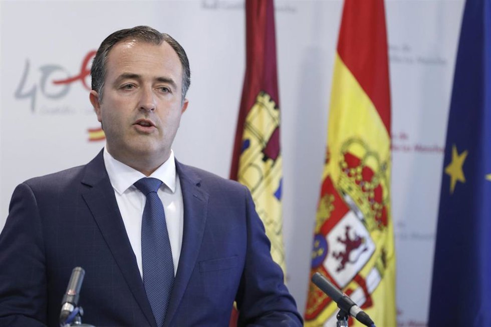 El presidente del Grupo Parlamentario VOX en las Cortes de Castilla-La Mancha, David Moreno, en una foto de archivo.