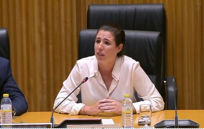 Rocío de Meer durante las jornadas sobre violencia de género en el Congreso.