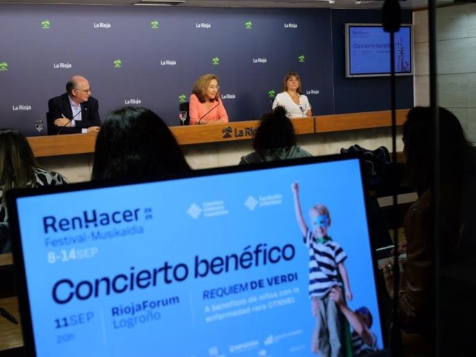 Salud respalda el concierto solidario RenHacer en Logroño a beneficio de los menores con la enfermedad rara CTNNB1
