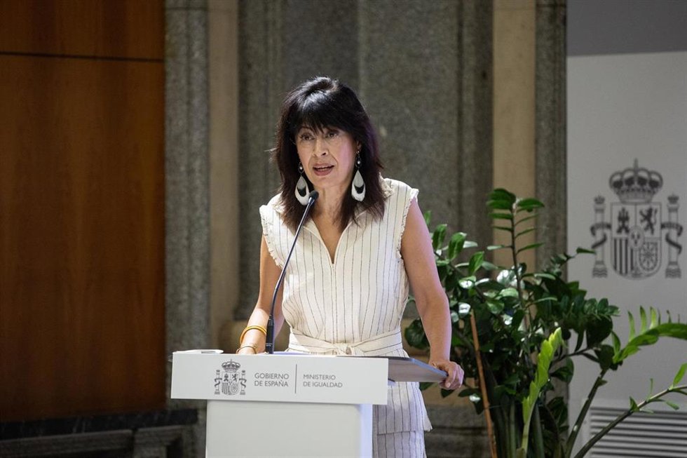 La ministra de Igualdad, Ana Redondo, presenta una campaña institucional sobre masculinidades en el Ministerio de Igualdad, a 4 de septiembre de 2025, en Madrid (España)