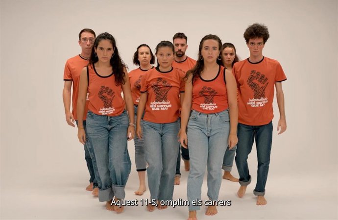 Spot de la ANC llamando a la participación en la manifestación de la Diada del 11 de septiembre