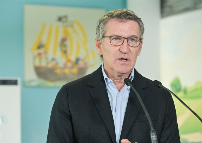 Archivo - Arquivo - O presidente do Partido Popular, Alberto Núñez Feijóo