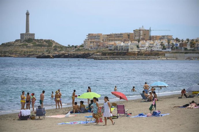 Archivo - Playa de Levante, en Cabo de Palos