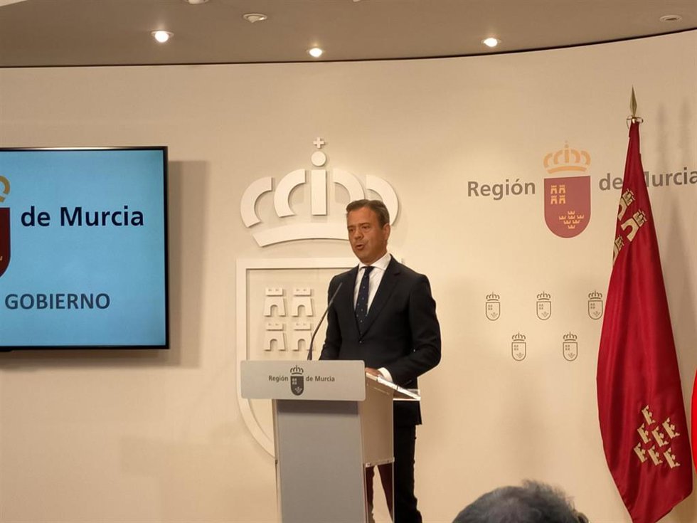 El portavoz del ejecutivo regional, Marcos Ortuño