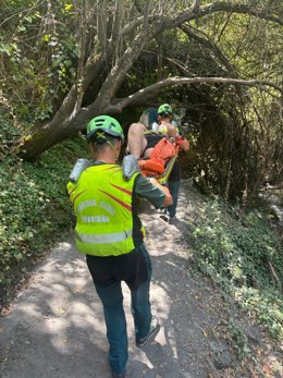 Rescate de la Guardia Civil en la provincia de Granada el pasado agosto