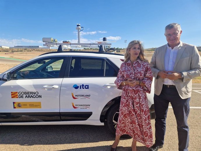 Vaquero y Blasco, en la presentación que ha tenido lugar en MotorLand.
