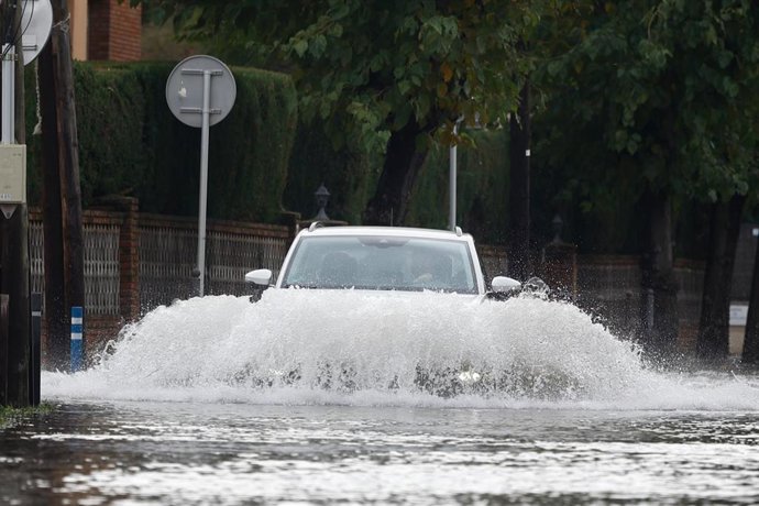 Archivo - Zona inundada por las lluvias