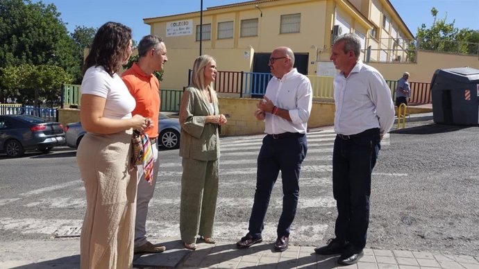 La secretaria de Educación del PSOE-A, Patricia Alba, en una convocatoria en Cártama (Málaga).