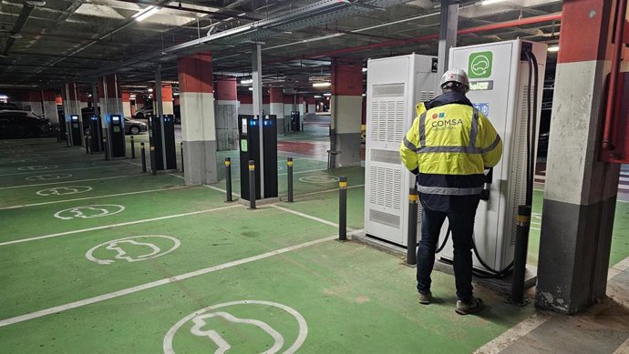 Puntos de recarga en el Aeropuerto de Barcelona